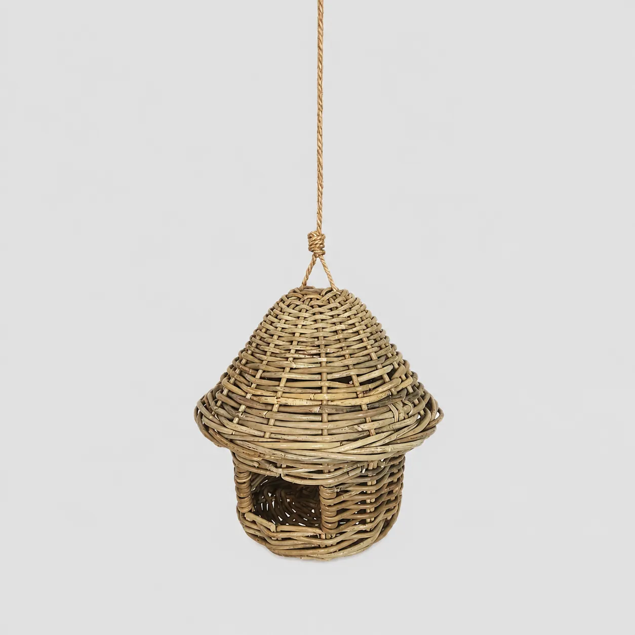Hanging birdhouse ornament