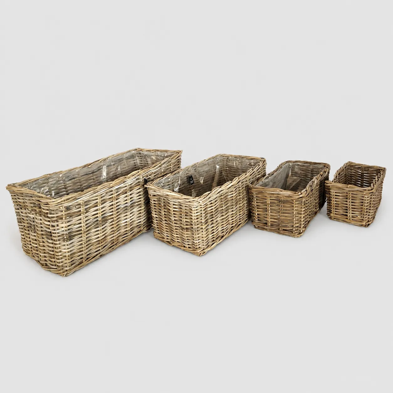 Rectangular planter set